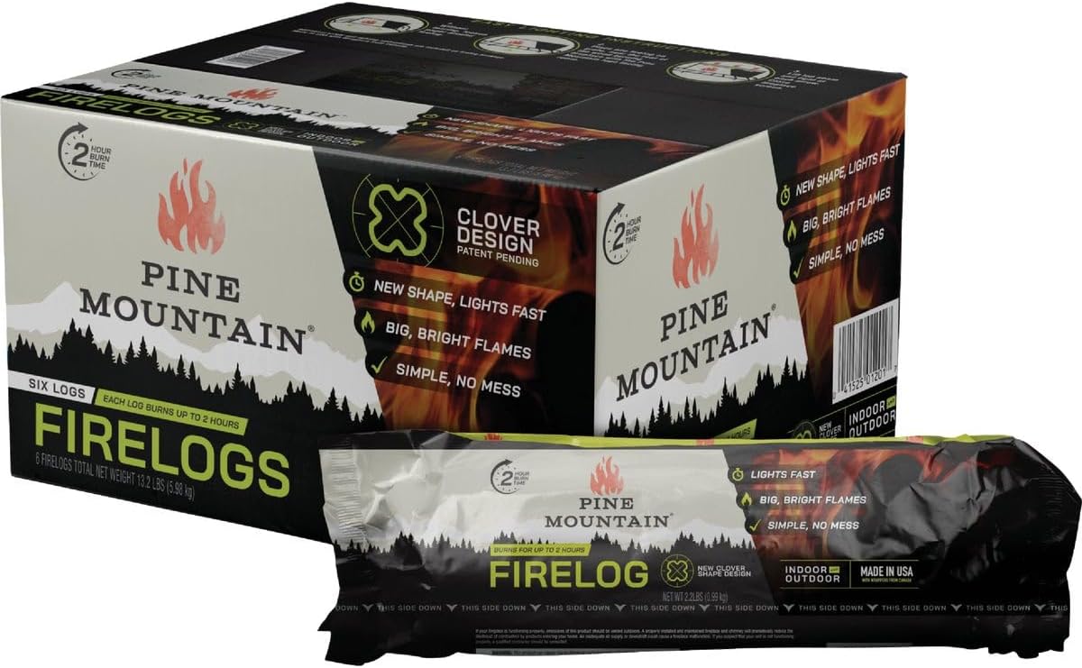 Traditional Firelog, 2-Hour Burn Time, 1 Log