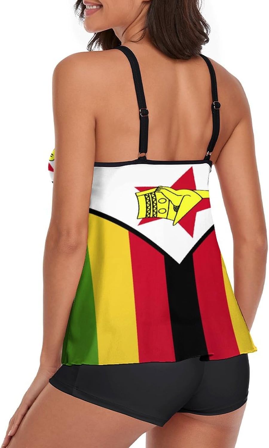 Womens 2 Piece Bikini Swimsuits Bolivia Flag Retro Low Back Bathing Suits Bikini Two-Piece Swimsuits for Womens