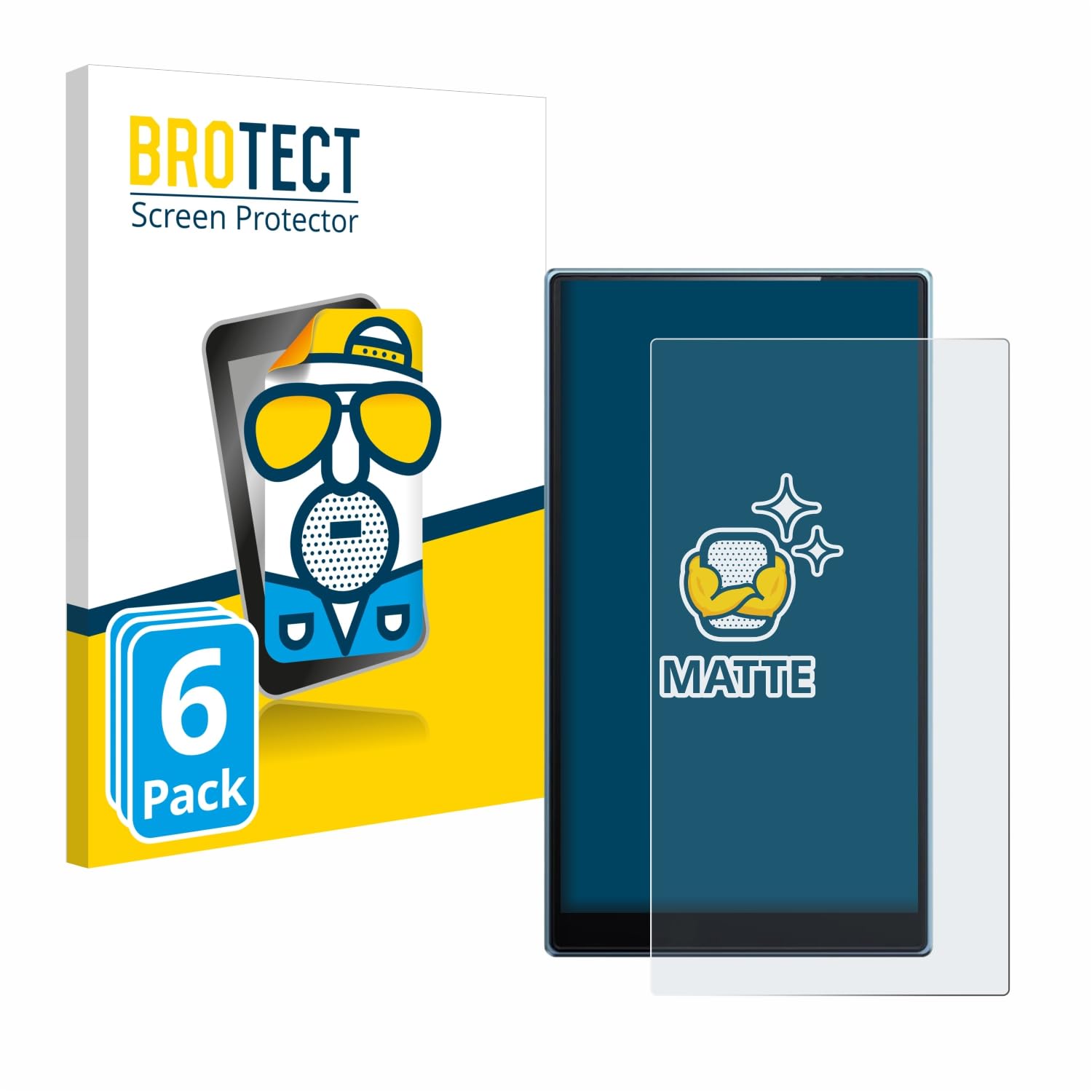 brotect Screen Protector Anti-Glare compatible with FiiO JM21 (6 Pack) Screen Protector Matte, Anti-Fingerprint Protection Film