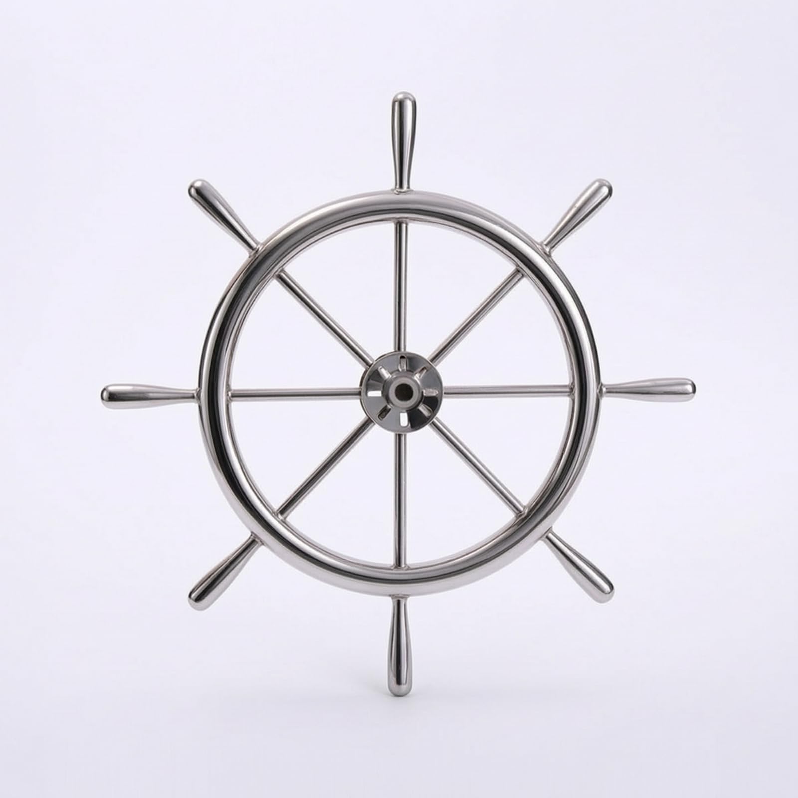 Volante Timone Marino Timone Barca Ruota Nautica Volante Timoneria in Acciaio Inox con Cerchio Lucido E Otto Raggi Ergonomici Controllo Preciso Adatto