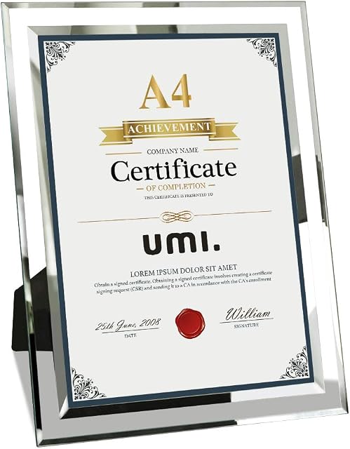 Amazon Brand - Umi A4 Glass Photo Frame