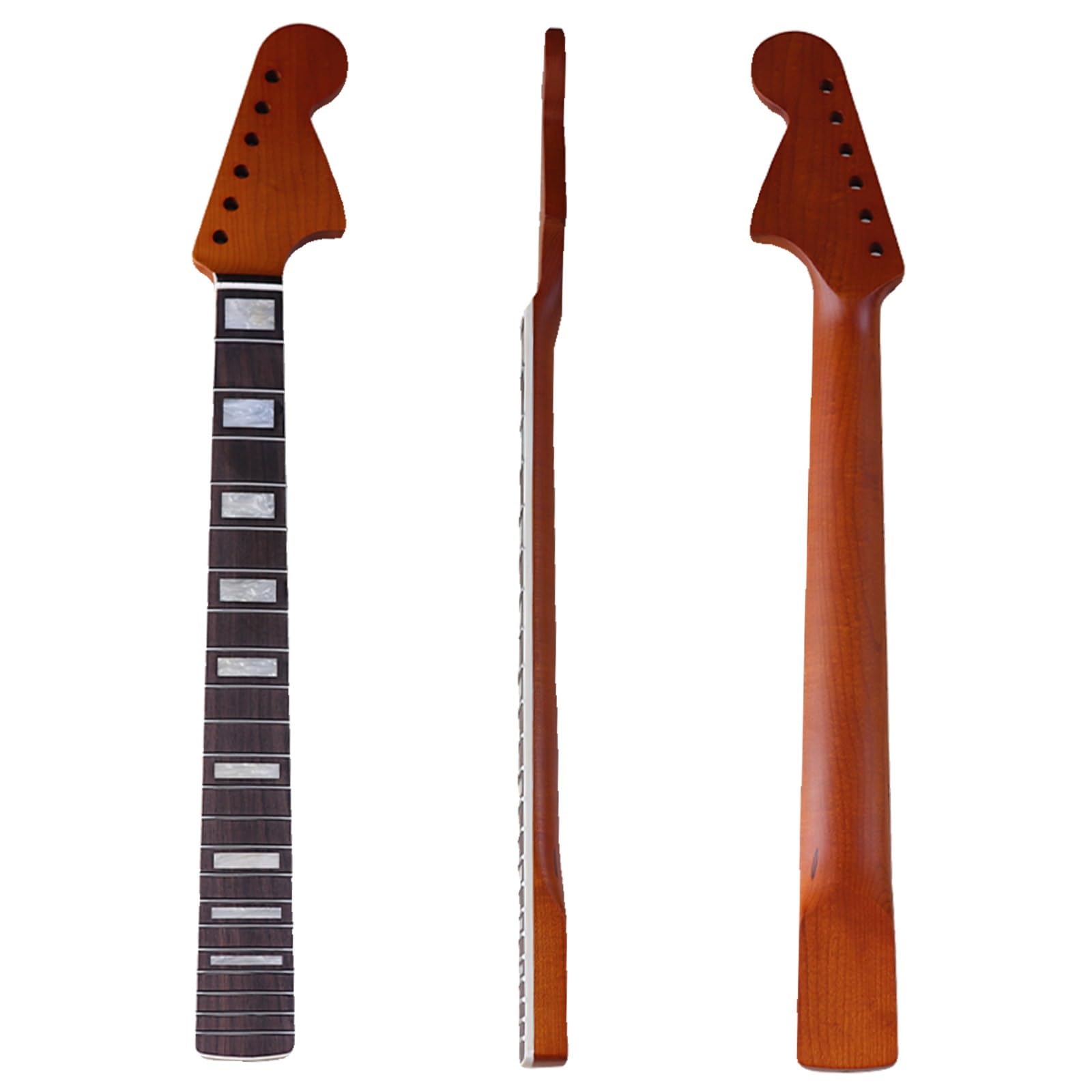Guitar Neck Set Roasted Maple Binding Neck 6 String 22 Frets Suitable For Electric Guitar Accessories