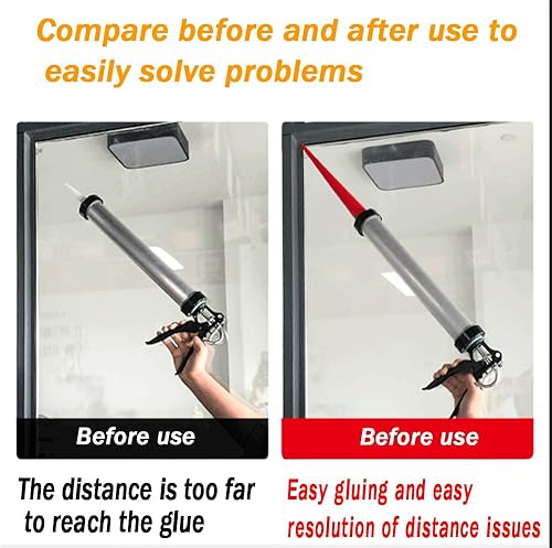 Miniatura 4 de Boquilla de calafateo para pistola de calafateo de salchichas aplicador de boquilla de calafateo curvado utilizado para sellar costuras instalación