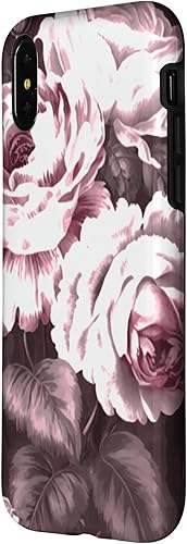 Miniatura 8 de iPhone 11 Pro Max - Patrón clásico de flores de rosas en funda rosa