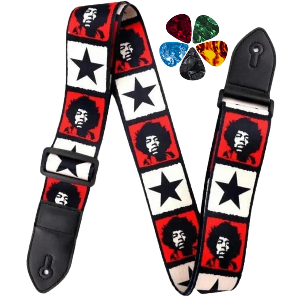 MOCKING BIRD Guitar Strap for Acoustic Adjustable Buckle Electric Guitar Strap Polyester Guitar Belt For Acoustic/Bass/Electric Guitar-image-41