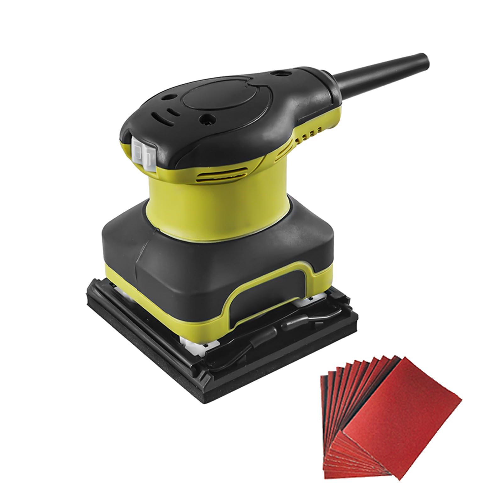 Lijadora de Pared Eléctrica de 390w,Lijadora de Pared de Yeso con 20 Hojas de Papel de Arena,Lijadora de construcción en seco,fácil de Usar,Adecuada para carpintería y Muebles Decorativos