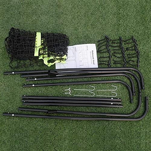 Professional Galvanized Steel Pipe Rebound Soccer/Baseball Goal Black