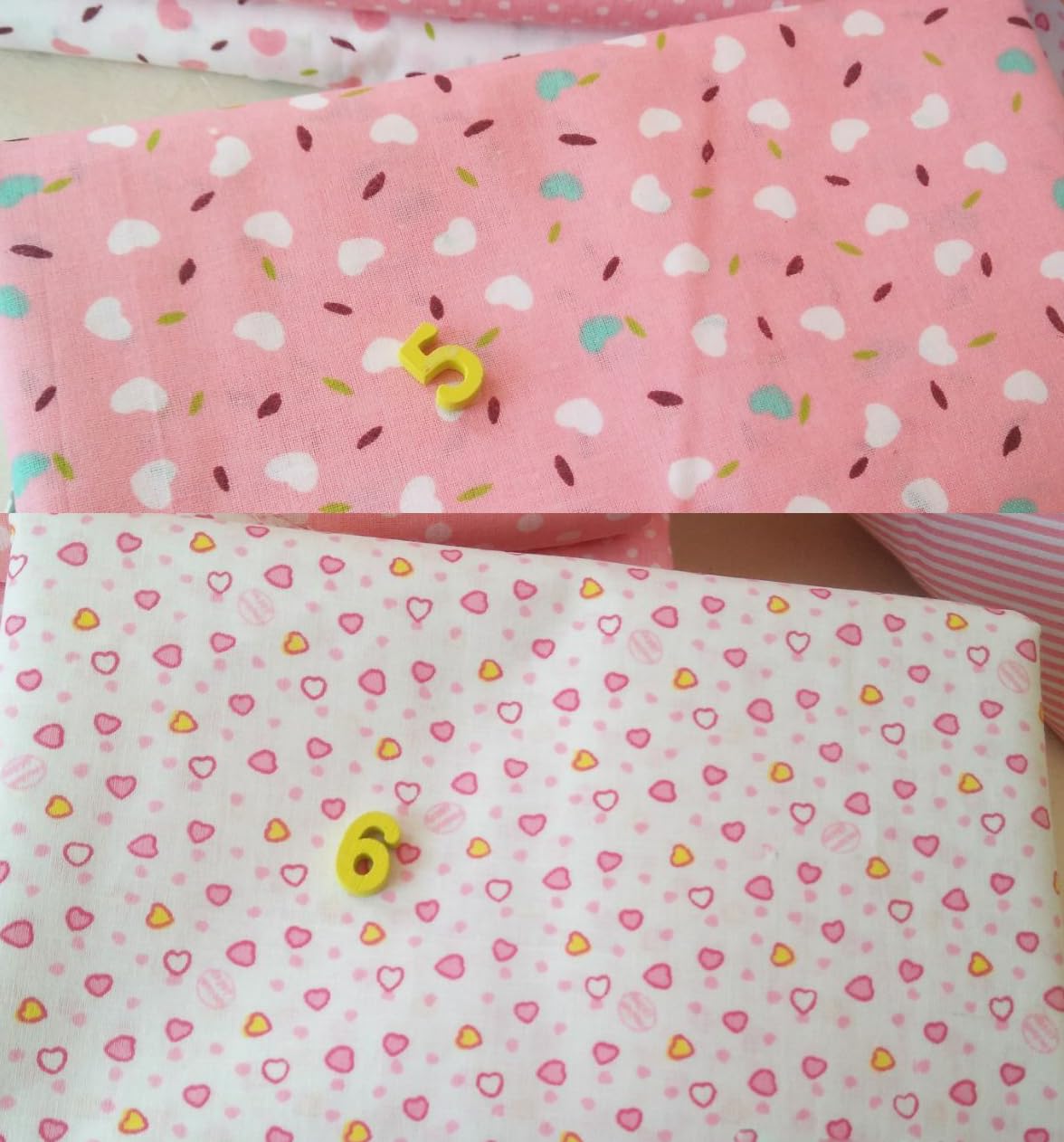 Różowa seria tkanina bawełniana do pikowania, 7 sztuk, patchwork, zestaw materiałów, materiały do szycia ze 100% bawełny, patchwork, do pikowania, majsterkowania, rzemiosła, bawełny, 100 x 160