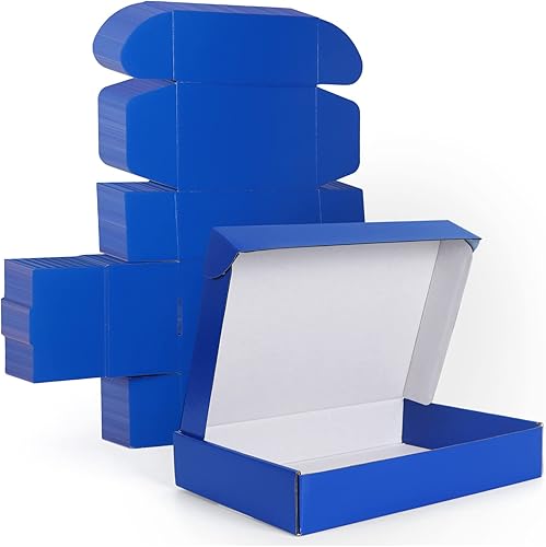 PHAREGE Cajas de envío de 11 x 8 x 2 pulgadas a granel, paquete de 25 cajas de envío marrones, con bloqueo de pestaña para embalaje de pequeñas