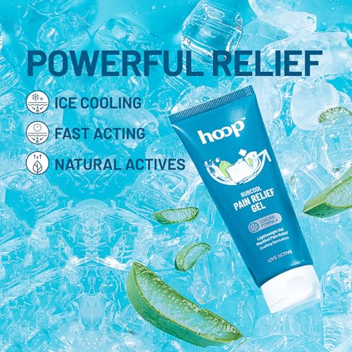 Image of hoop Pain Relief Gel | Ice Cooling Formula with Aloe Gel Base | 80g
