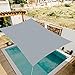 Hon far Sonnensegel Rechteckig 2x3m,Sonnensegel Wasserdicht Swetterbeständiger UV-Schutz ，Sonnensegel Balkon mit Befestigungsseil, Reißfestigkeit（Grau）