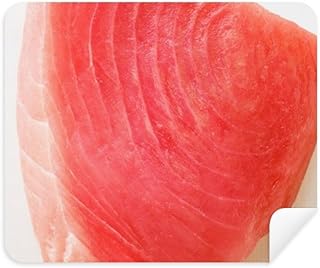 Salmon Sashi Meat Food Texture Cleaning Cloth Screen Cleaner 2pcs Suede Fabric