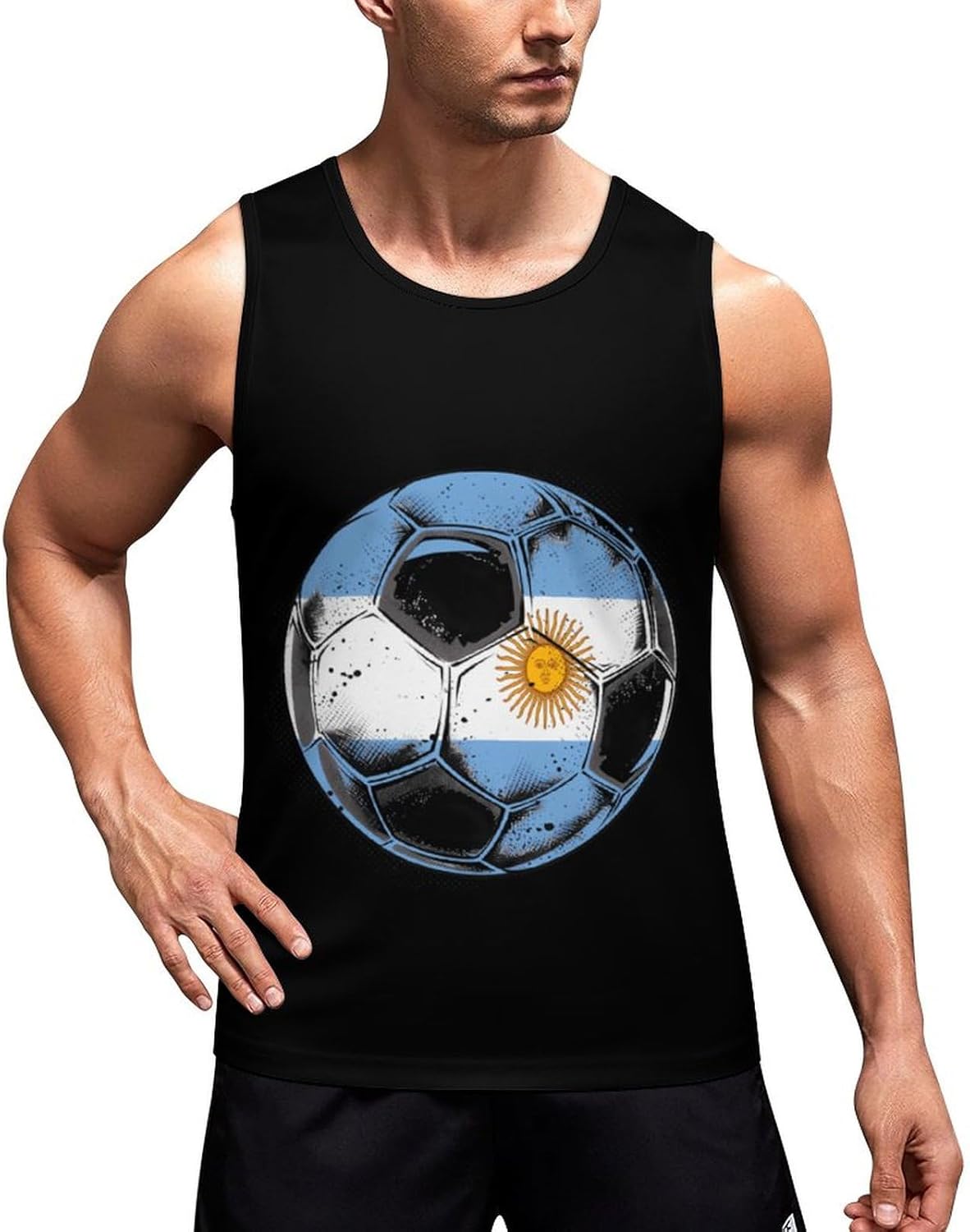 Argentina Flag Football Soccer Sport Men's Tank Top