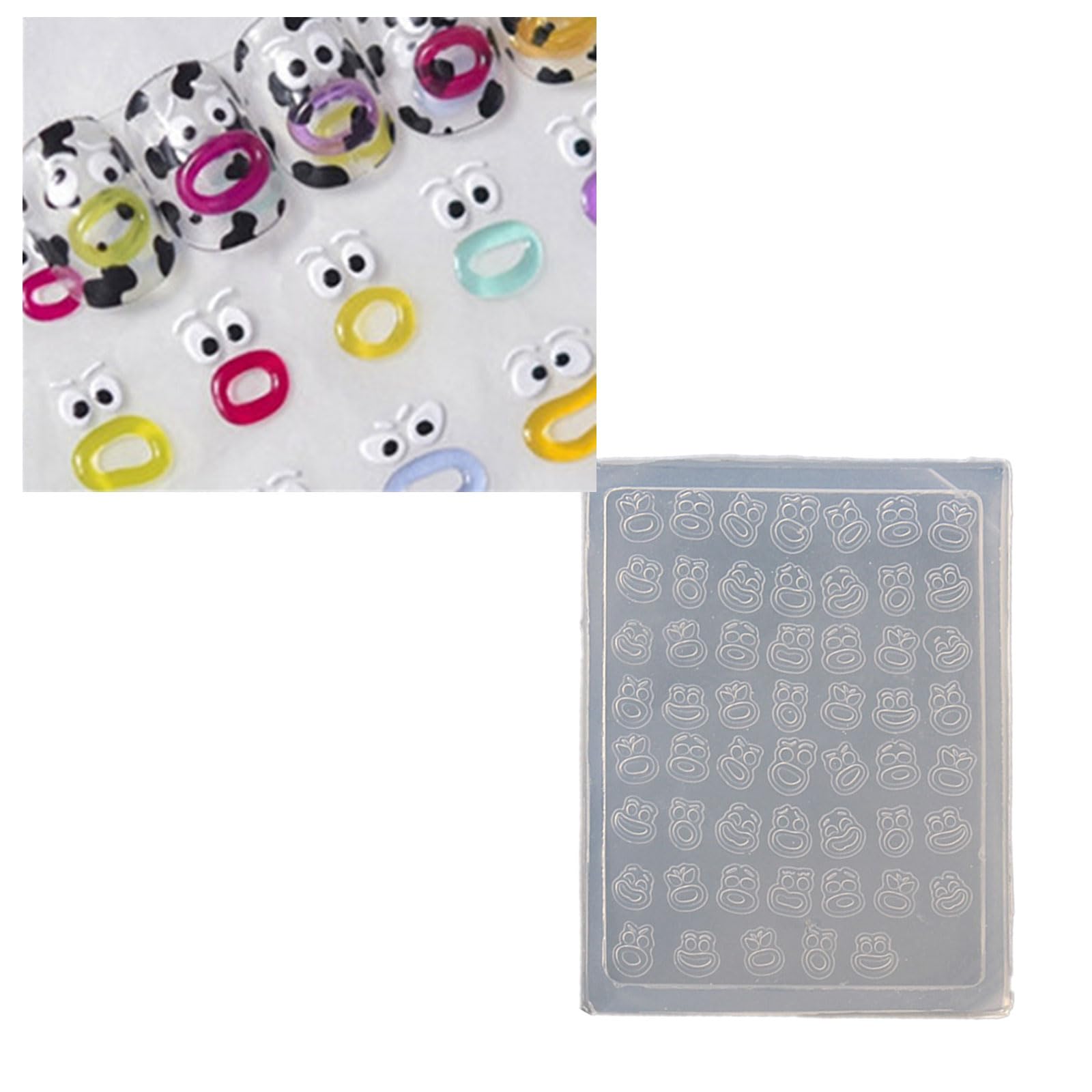 Flexible Sturdy Silicone Nails Art Mold for Elegant Rose and Butterfly Embossed Patterns Accessory for Nails Craft