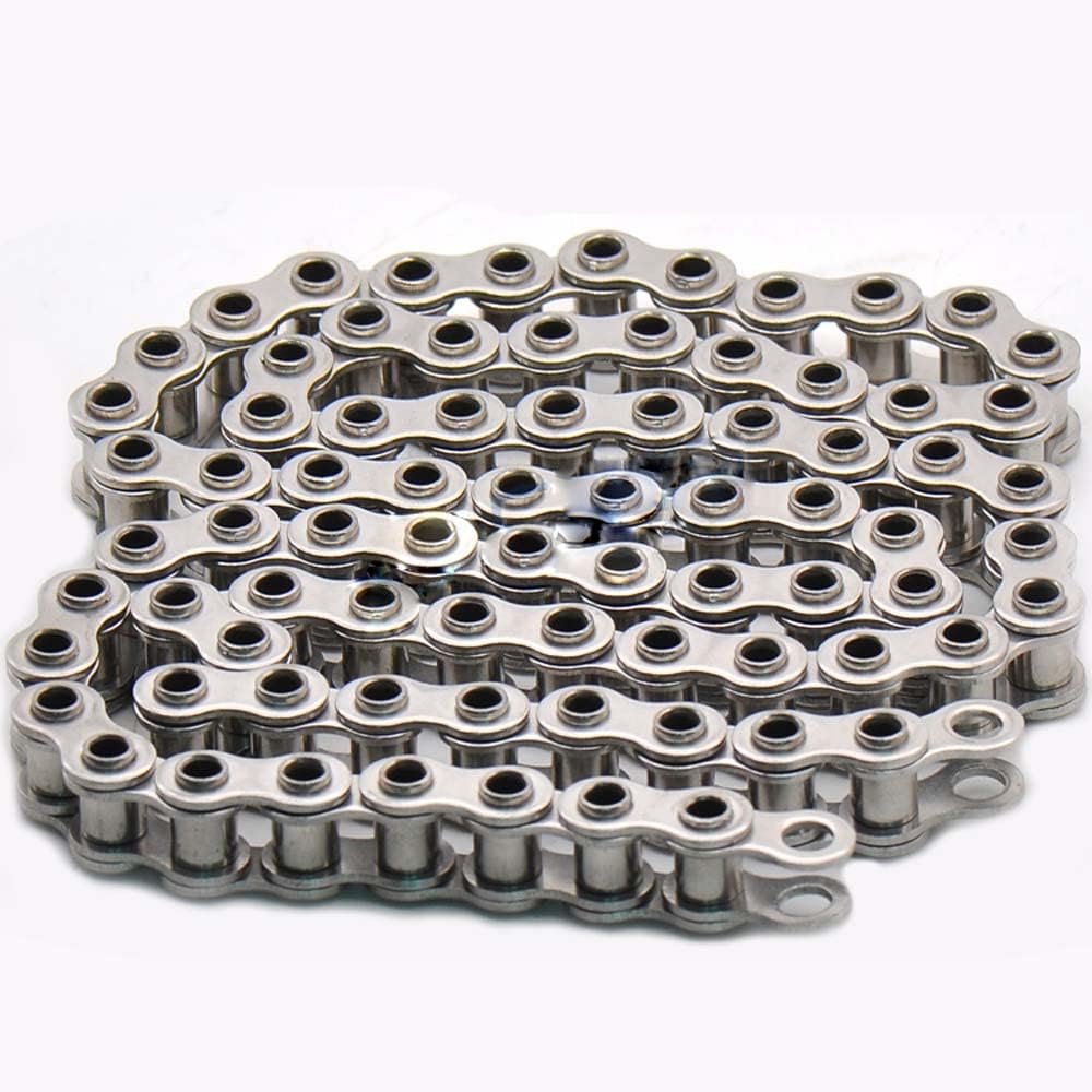 #50 Stainless Steel Hollow Pin Roller Chain - 1.5 Meters - 10A Single Strand Roller Chains 5/8" Pitch - 96 Links (#50/10A - 1.5 meters)