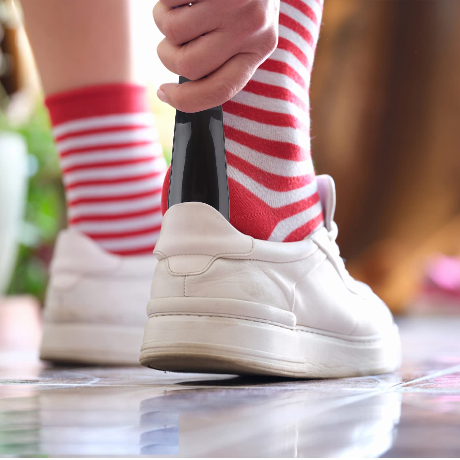 Chausse-Pied Plastique Noir - Flexible, Léger, Parfait Pour Voyage Ou Maison