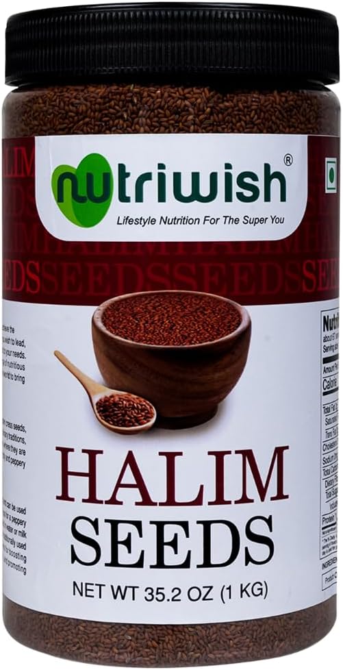 Nutriwish Natural Halim Seeds | 35.2 oz (1 KG)