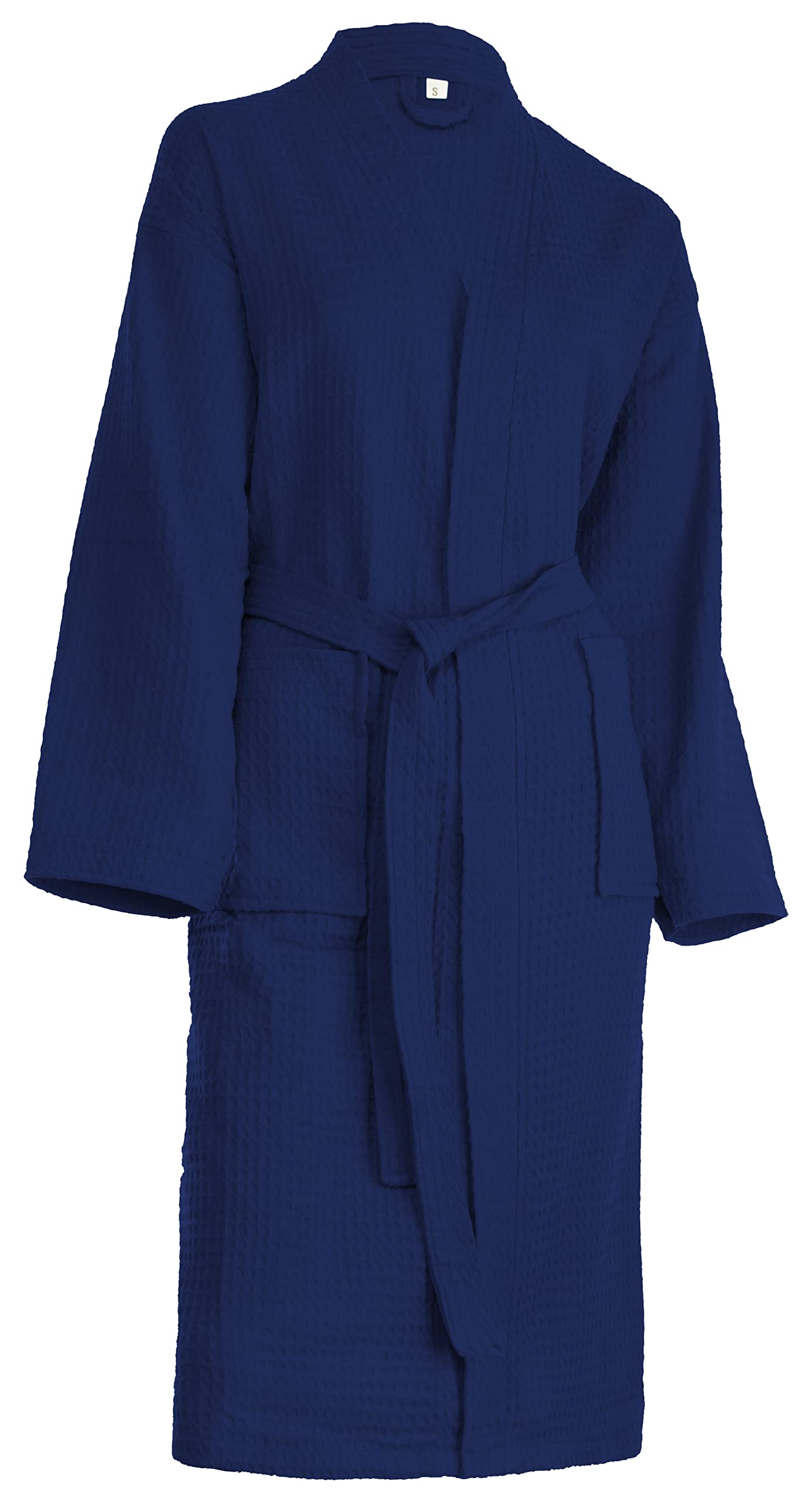 Brandsseller Peignoir de Bain Femmes & Hommes Piqué Coton Nid d'Abeille Peignoir léger Unisexe