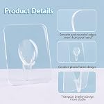 Photo Frame Shaped Clear Acrylic Single Flower Vase - 8 x 6 Inch Acrylic Flower Frame Vase for Centerpieces - Picture Frame Arrangement Holder for Room Decor