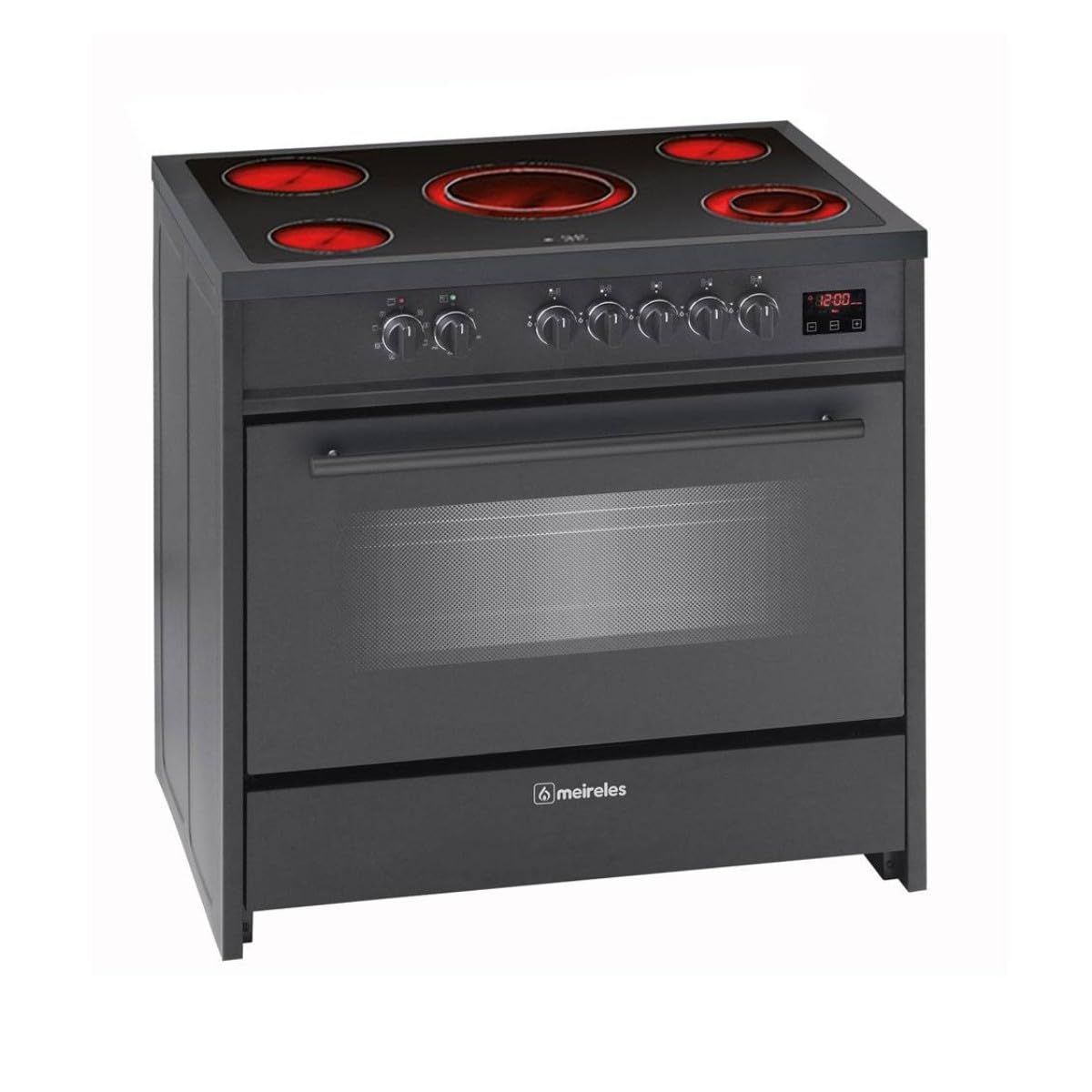 Meireles E912BL - Cocina eléctrica (121L, 5 quemadores, color negro