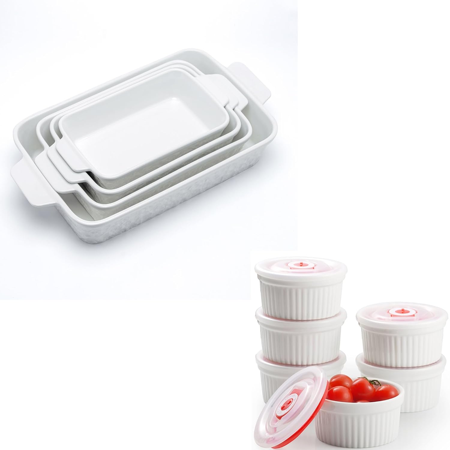 Ramekins 8 oz with Casserole Dishs for Oven sets