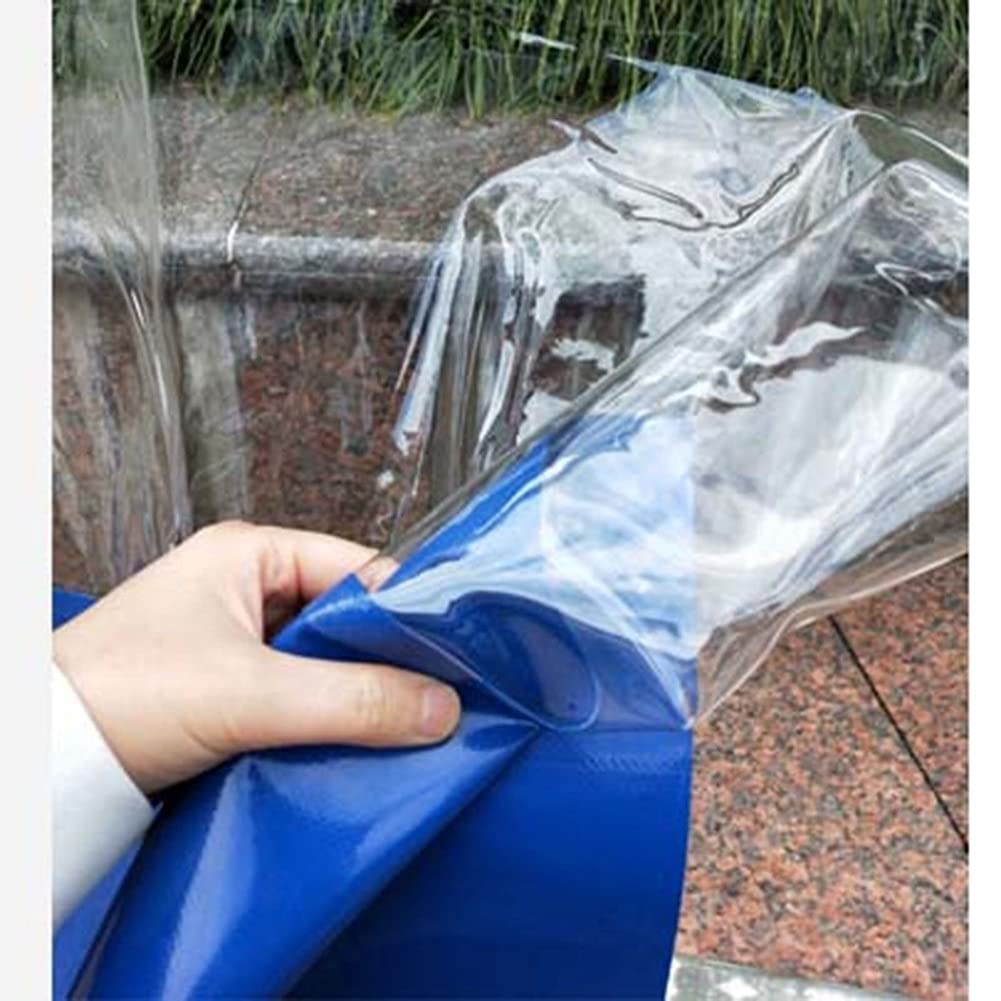 Generisch Wash Bay Gardinen, transparente, wasserdichte Vinyl-Gardinen für Terrasse, Pergola, Balkon und Gartenpavillon, 1,5 x 2,5 m (4,9 x 8,2 Fuß) – strapazierfähig, wetterfest, einfache Montage