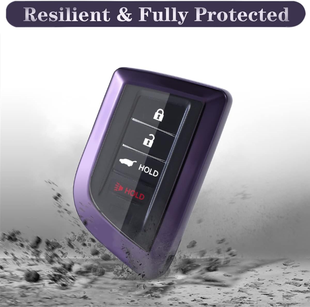 Soft TPU Car Key Fob Cover for Acura Compatible with 2022 2023 Acura RDX MDX Remote Smart Fob Case Accessories image 4