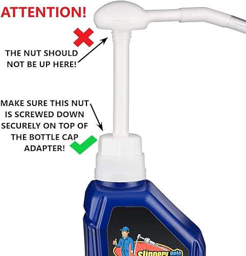 Miniatura 2 de Slippery Pete Bomba de líquido para botellas de galón y botellas de cuarto de galón de boca ancha (no para botellas de cuarto de galón estándar).