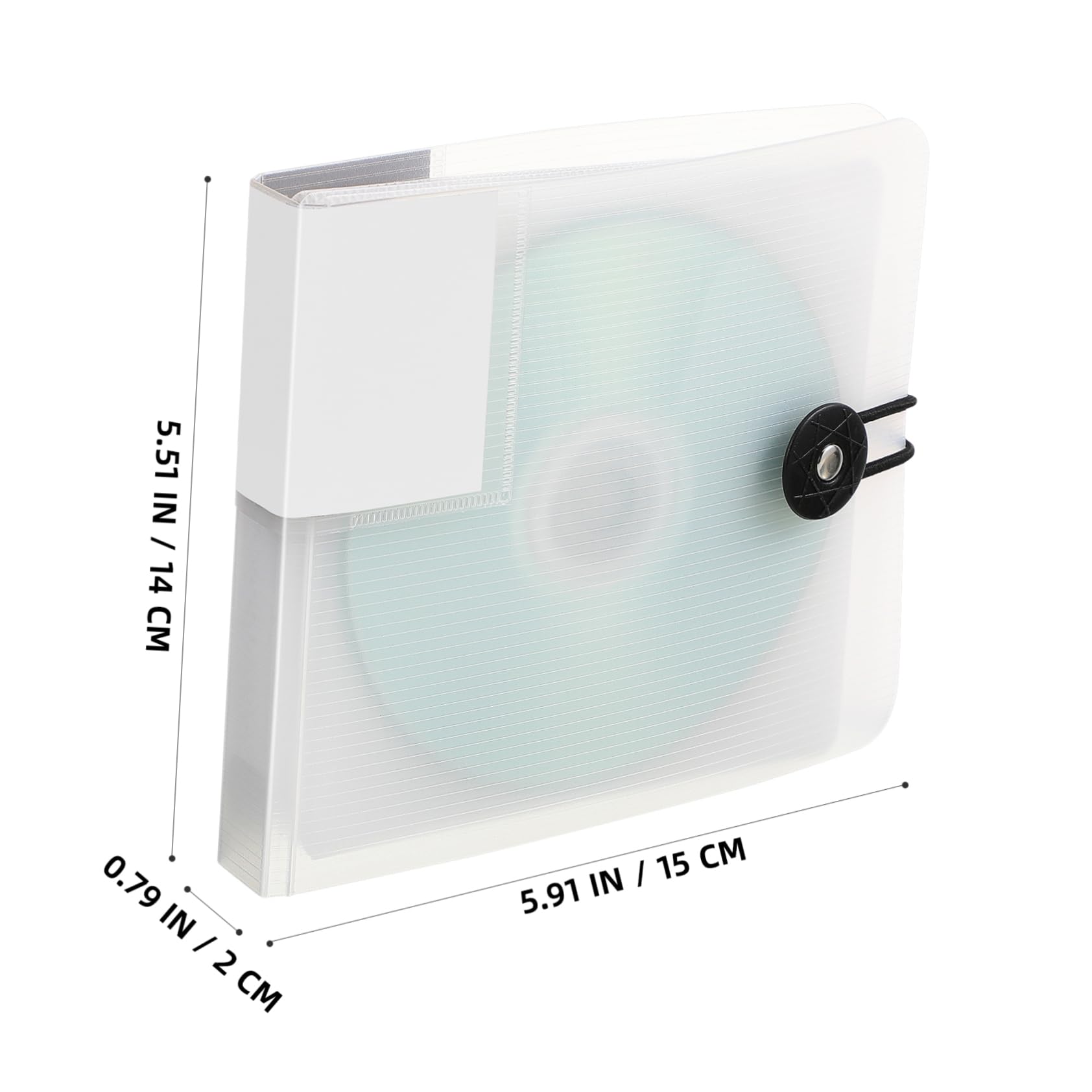 Happyyami Capacity Transparent CD Storage Bag Dvd Organizer Case for Travel Home Use Lightweight Compact Vcd Holder for Protection Against Scratches and Damage