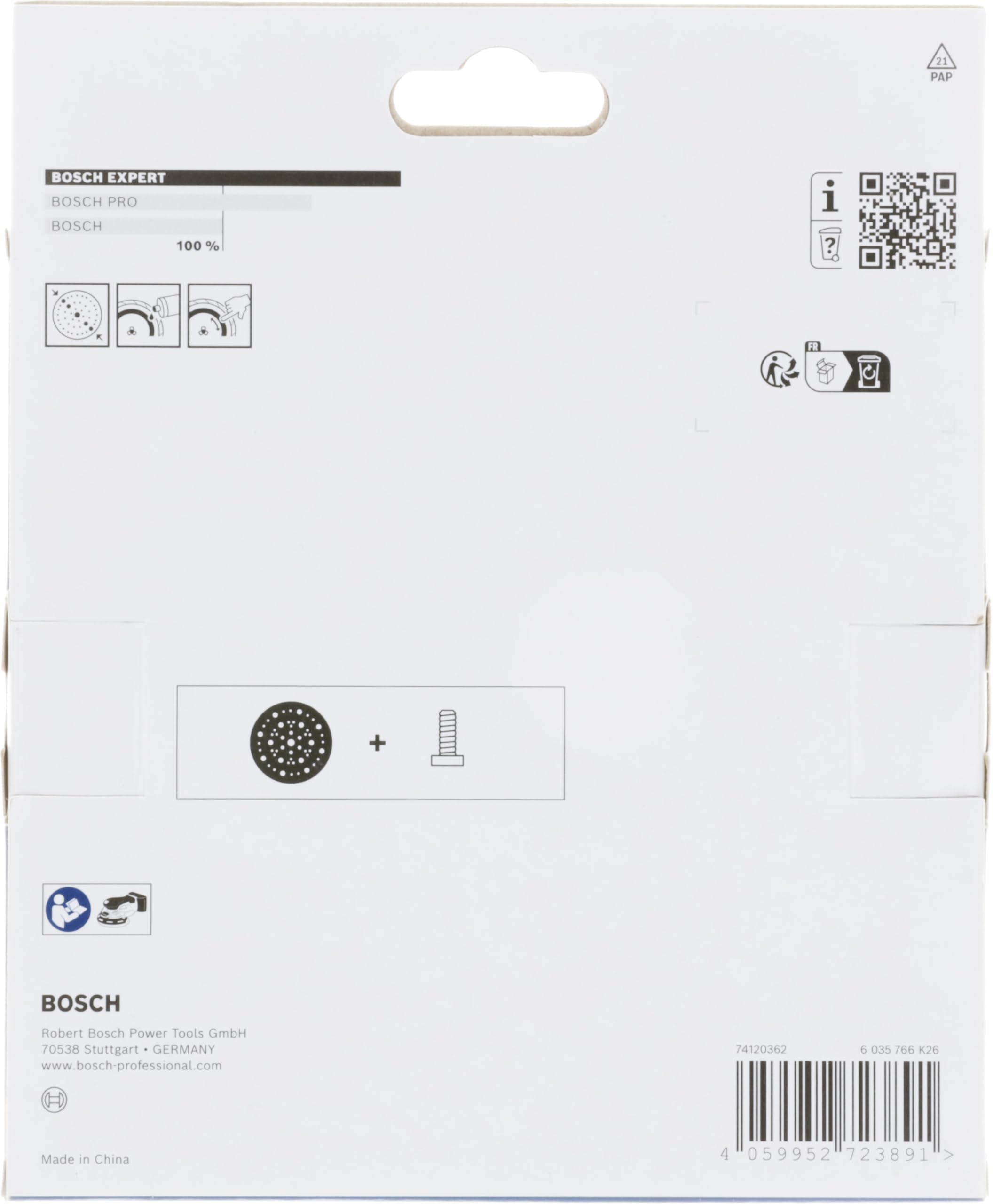 Bosch EXPERT Stützteller 150mm, Medium