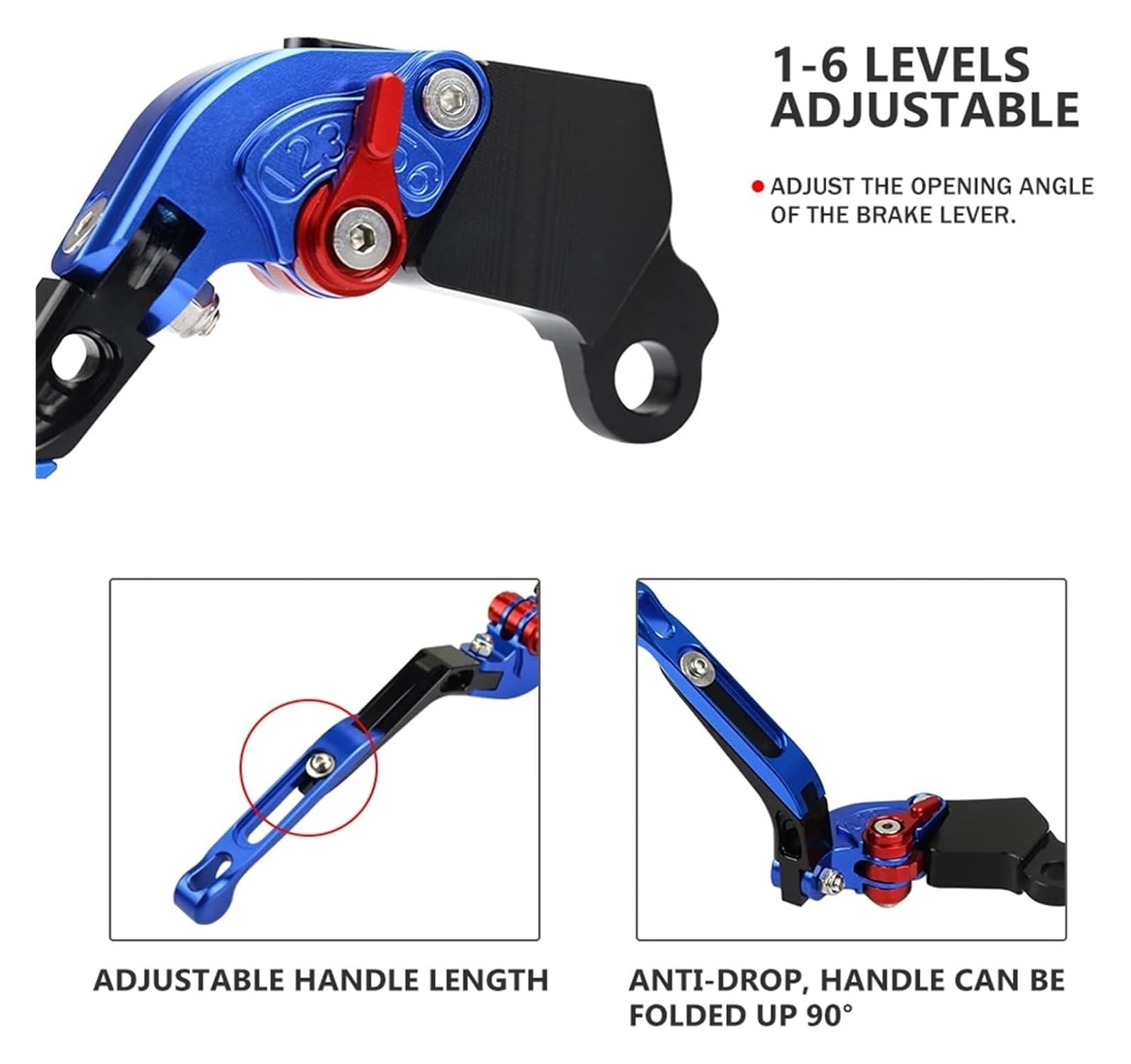 Motorcycle Brake Clutch Levers Handle Adjustable Brake Lever for CRF300L