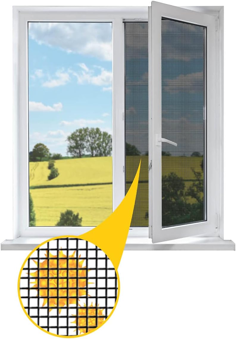 Schellenberg 50721 Pollen Screen and Fly Screen Mini Roll Pollen Protection and Insect