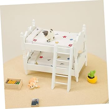 ミニチュアベット Amazon.co.jp: ドールハウス ミニチュア ベッド、ノンダメージ