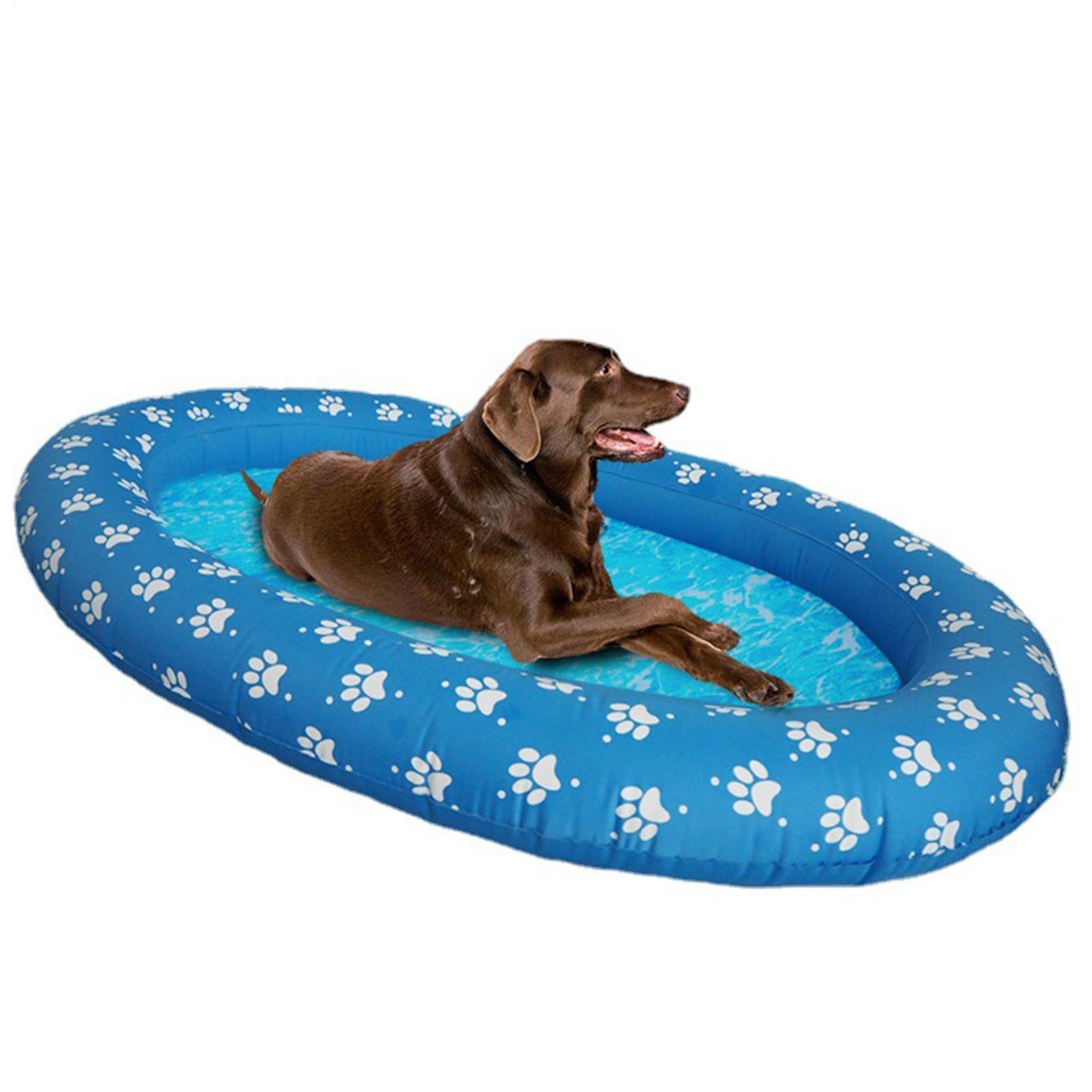 Flotadores De Piscina Para Perros Balsa Inflable Portátil Segura, Cómoda