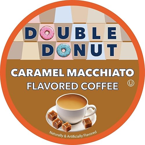 Miniatura 226 de Double Donut Coffee Paquete variado – Cápsulas de café reciclables con sabor a una sola porción, 24 unidades para cafeteras Keurig K-Cup