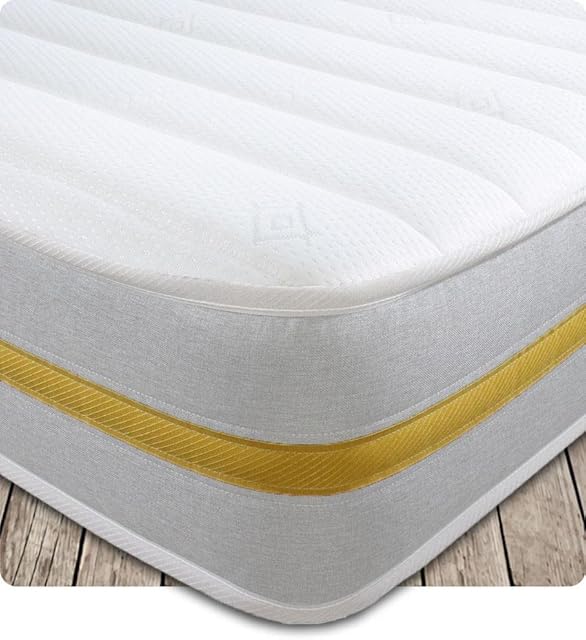 Starlight Beds  Small Single Mattress. 2ft6 Hybrid Small Single Memory Foam Mattress with Springs 2ft6 x 6ft3 STARLIGHT02 (Small Single Mattress  75cm x 190cm)