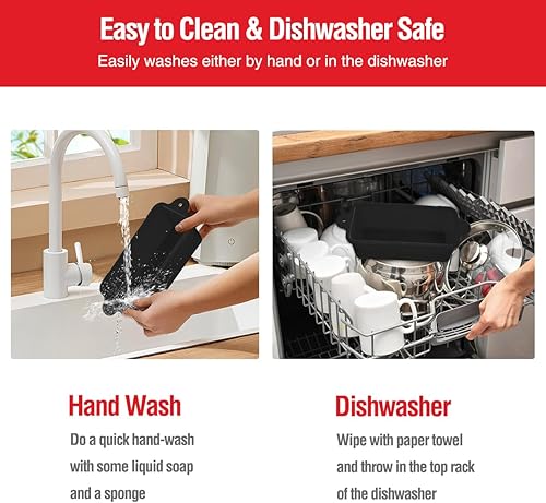 Miniatura 6 de Blackstone - Paquete de 2 forros de silicona para tazas de grasa de 36, 28, 22, 17 pulgadas, bandeja de grasa reutilizable para parrilla, accesorios