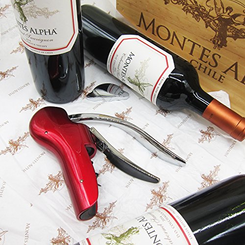 Kaycrown Professional Zinc Alloy Power Wine Opener Corkscrew Built-In Foil Cutter Premium Lever Corkscrew Waiter Wine Opener Kit Bottle Opener #TOP4