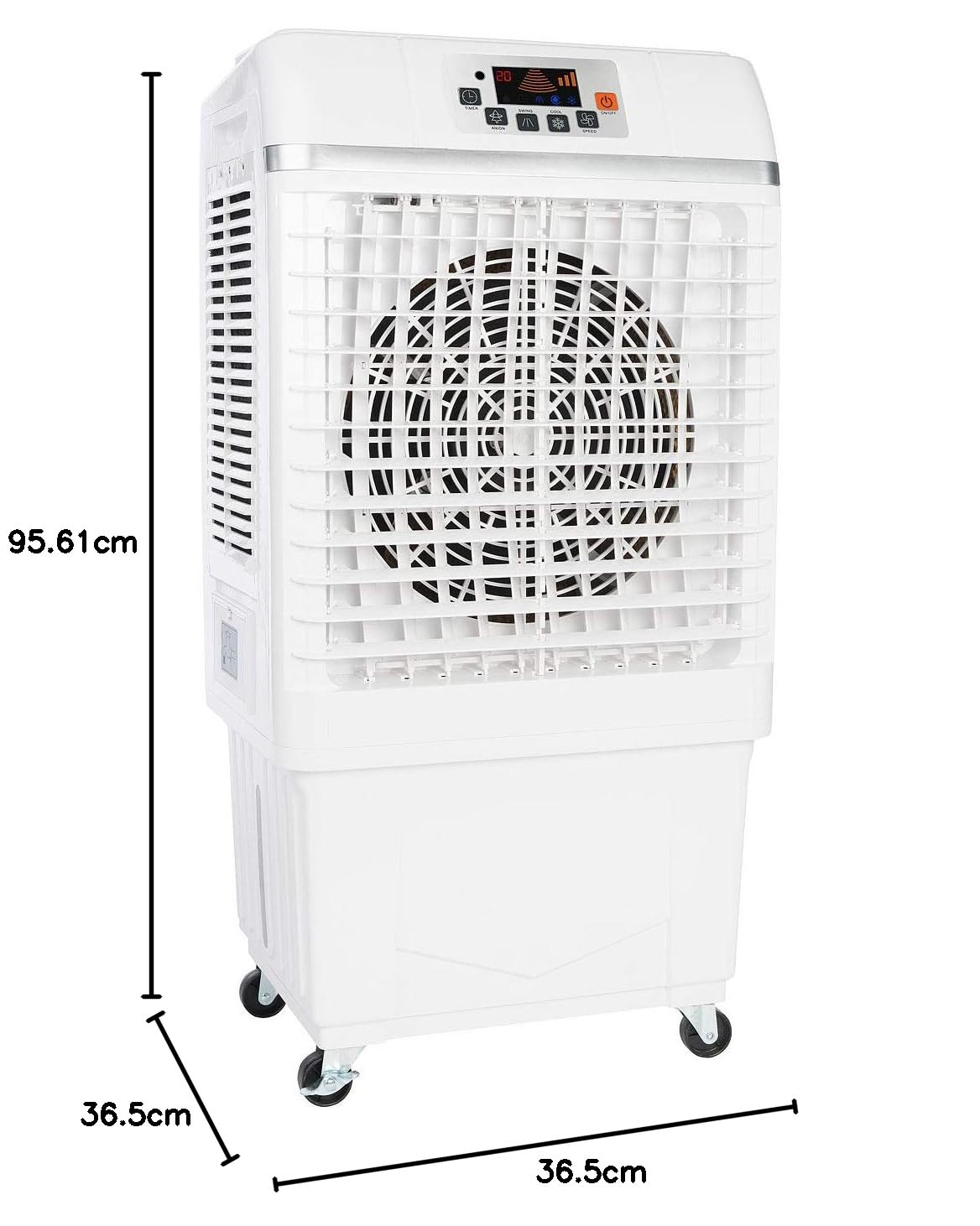 Sichler Haushaltsgeräte Luftkühler Ventilator: 2in1-Luftkühler & Luftbefeuchter mit Ionisator, 26 Liter, 100 W, 25 m² (Luftreiniger Luftbefeuchter, Luft reinigen und Kühlen, Kühl)