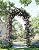 IDEALHOUSE 7ft Metal Garden Arch with Gate, Heavy Duty Iron Arbor Trellis for Climbing Plants Roses Vines, Outdoor Wedding Archway for Lawn Patio Backyard Decor, Black
