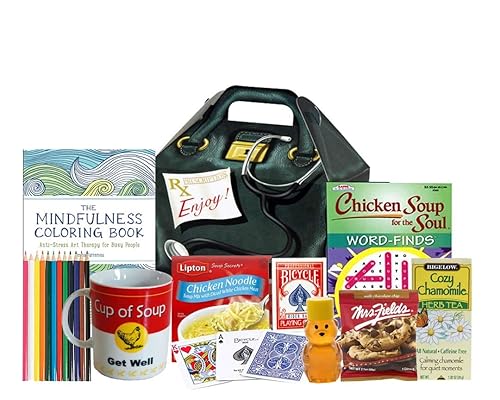 Cesta de regalos para mujeres antiestrés y relajación Get Well Soon - Paquete de cuidado de recuperarse, cirugía de recuperarse, paquete de cuidado