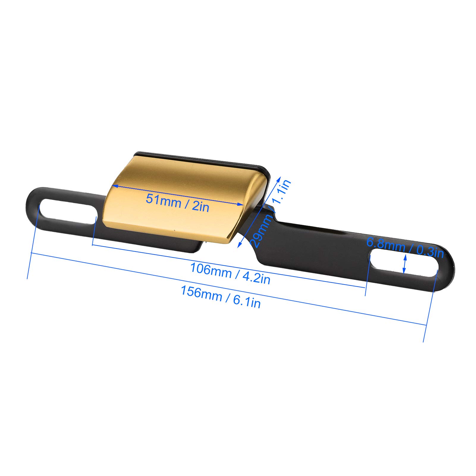 Luce Per Targhetta Motocicletta Universale - 6 LED In Alluminio CNC - Argento