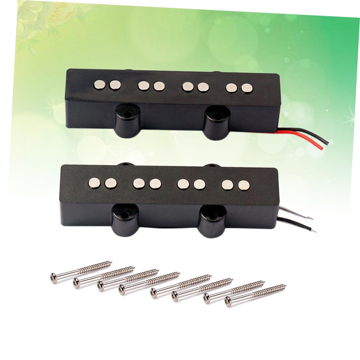 HEMOTON Bass Guitar Pickup 4 String Bass Bridge Neck Pickups Open Style v Gmb07