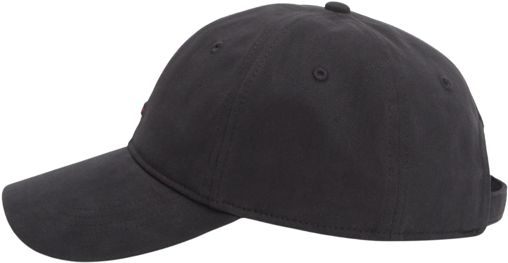 Tommy Hilfiger Męska flaga TH '85 miękka 6-panelowa czapka AM0AM12531 czapka, czarna, jeden rozmiar, czarny (czarny), Rozmiar uniwersalny
