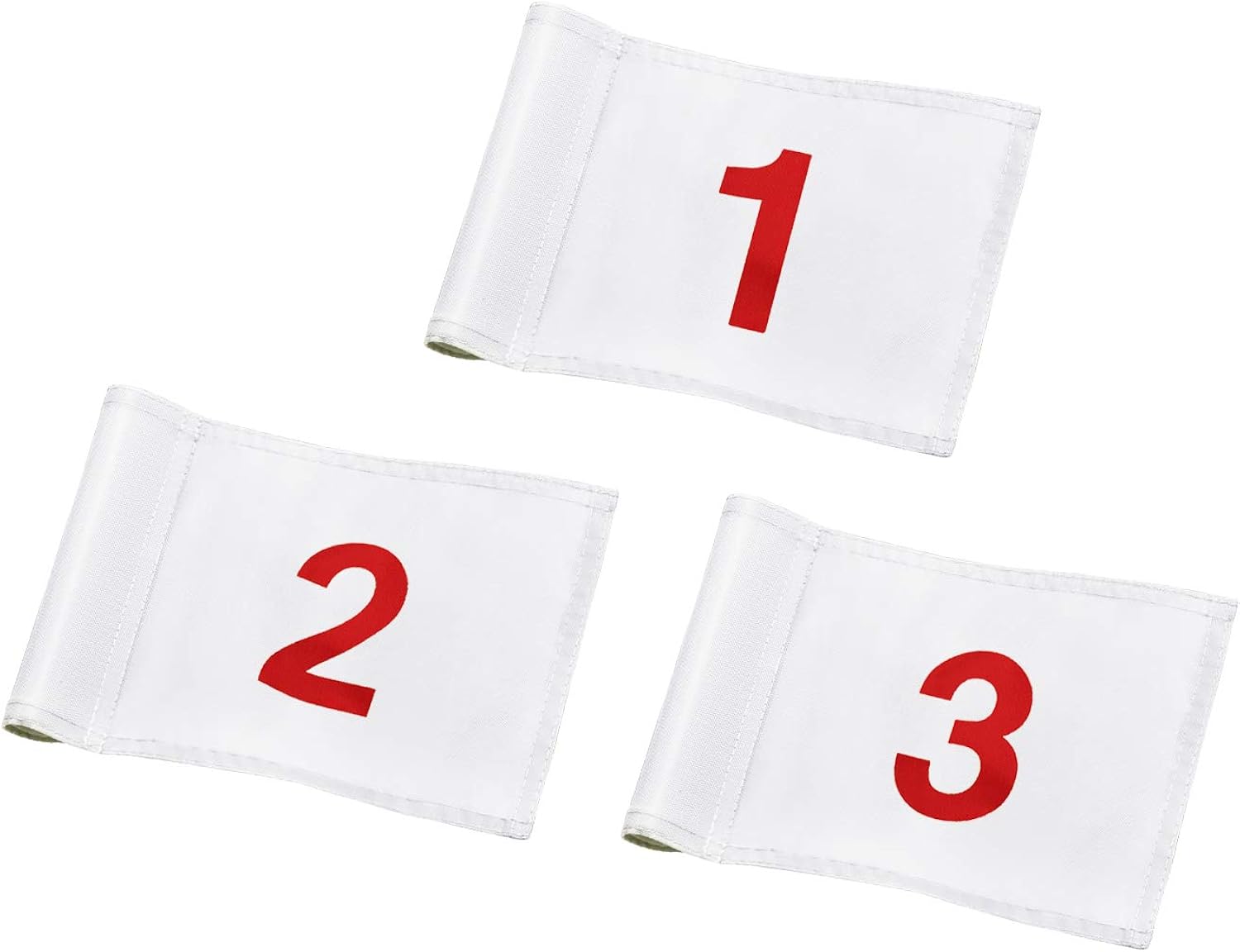 KINGTOP Numbered Golf Flag with Tube Inserted, All 8" L x 6", Putting Green Flags for yard, 420D Nylon mini Pin Flags : Sports & Outdoors
