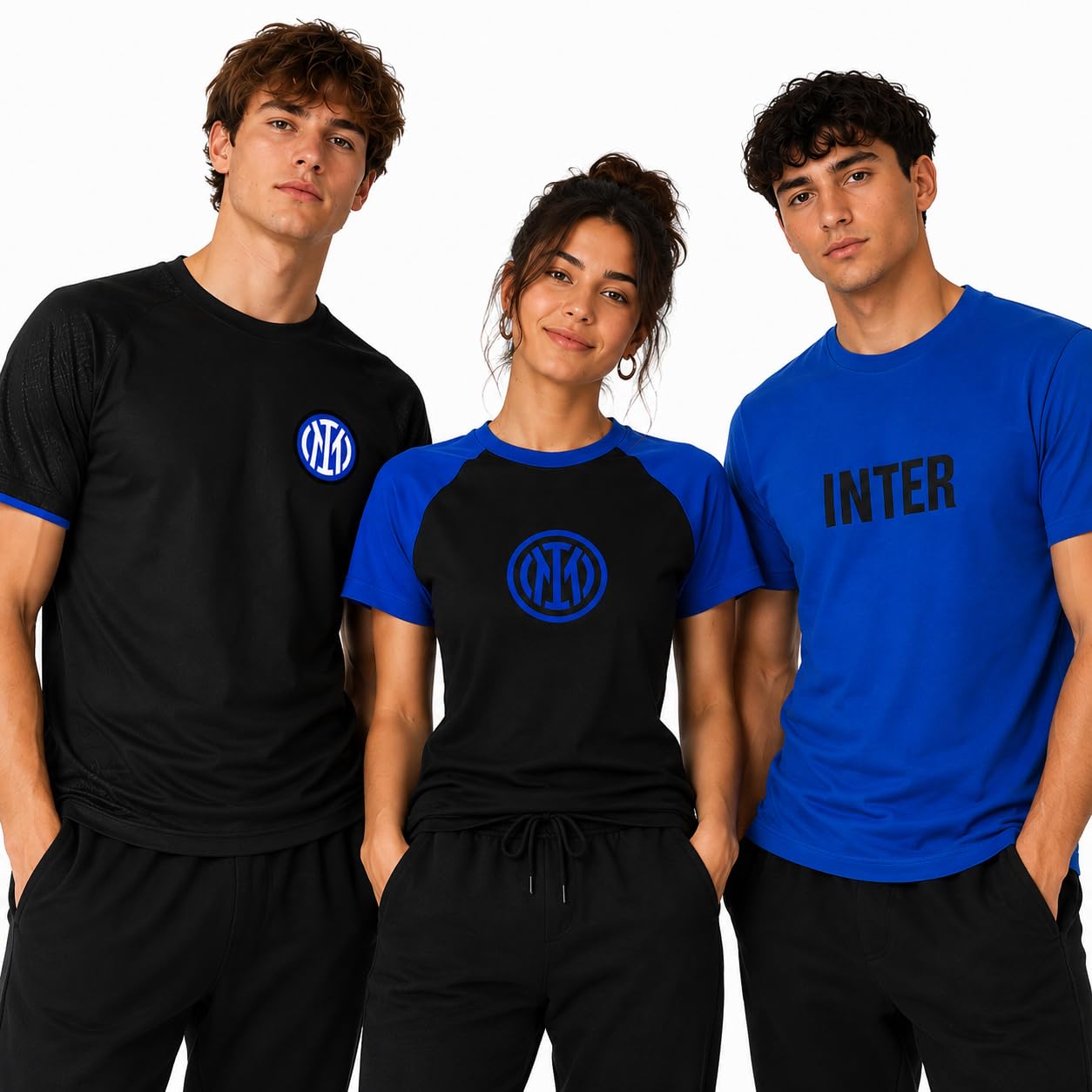 T-Shirt Uomo FC Internazionale Cotone Prodotto Ufficiale | Maglietta Inter in Cotone Personalizzabile PS 46678-BS
