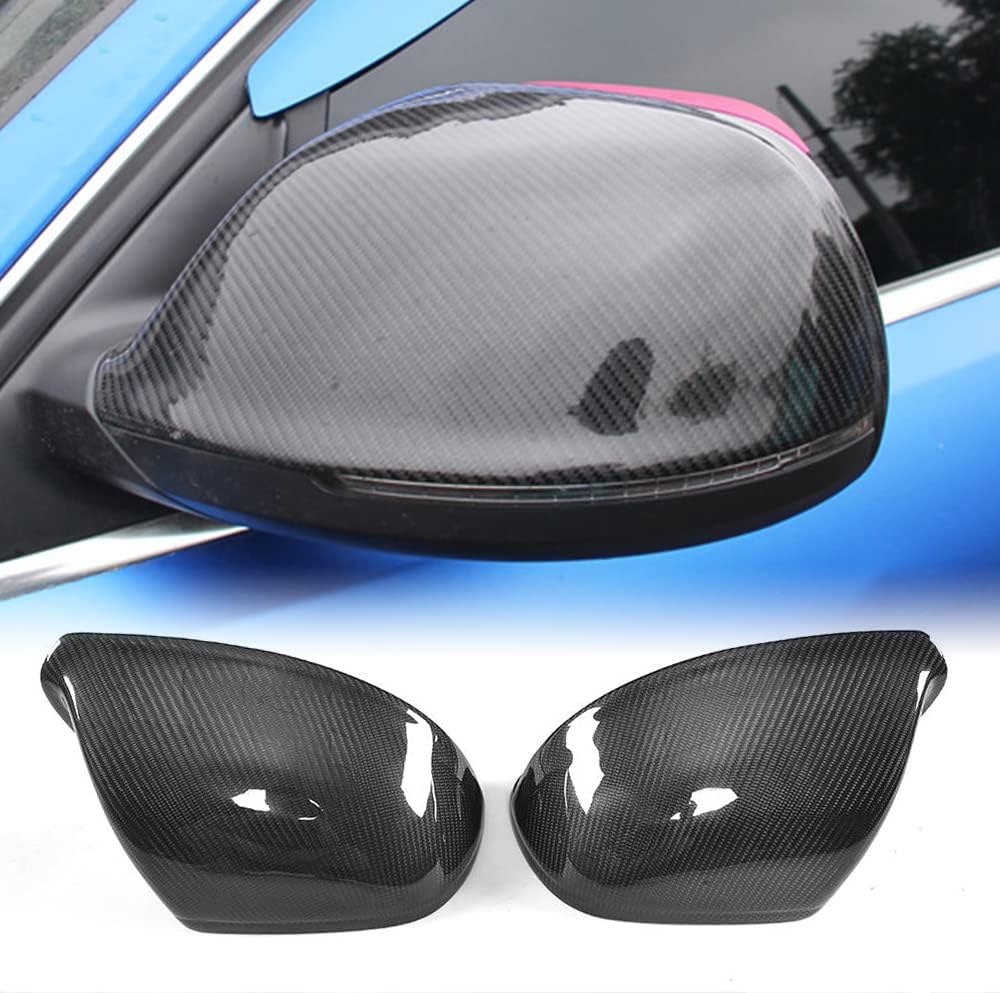 Carbon Fiber Mirror Covers for Audi Q5 SQ5 Q7 SQ7 2009-2015 2pcs/Pair Rearview Mirror Caps Replacement Style Factory Outlet（with Lane Assist）