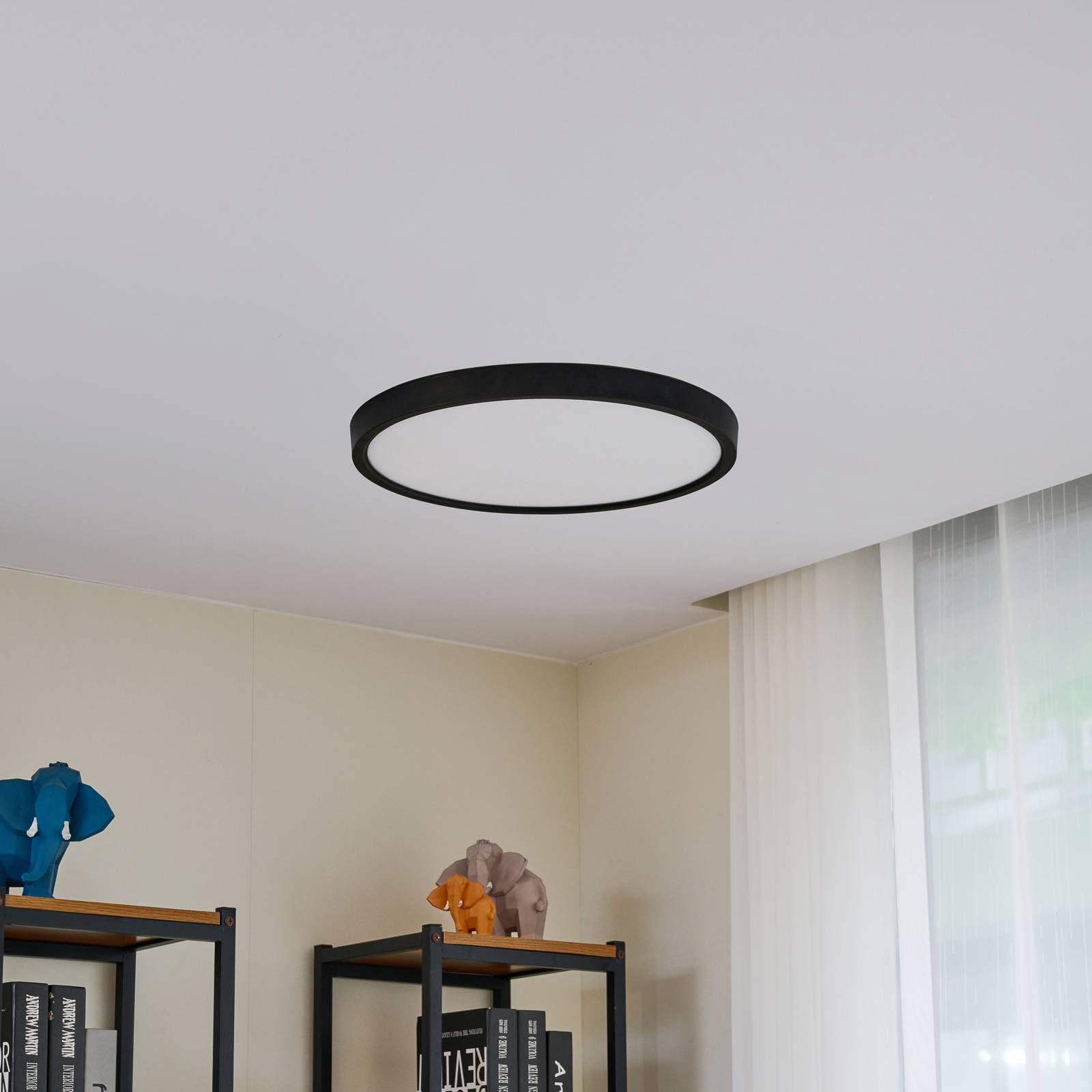 Lindby Plafoniera LED colore Nero, ad es. Soggiorno & Sala