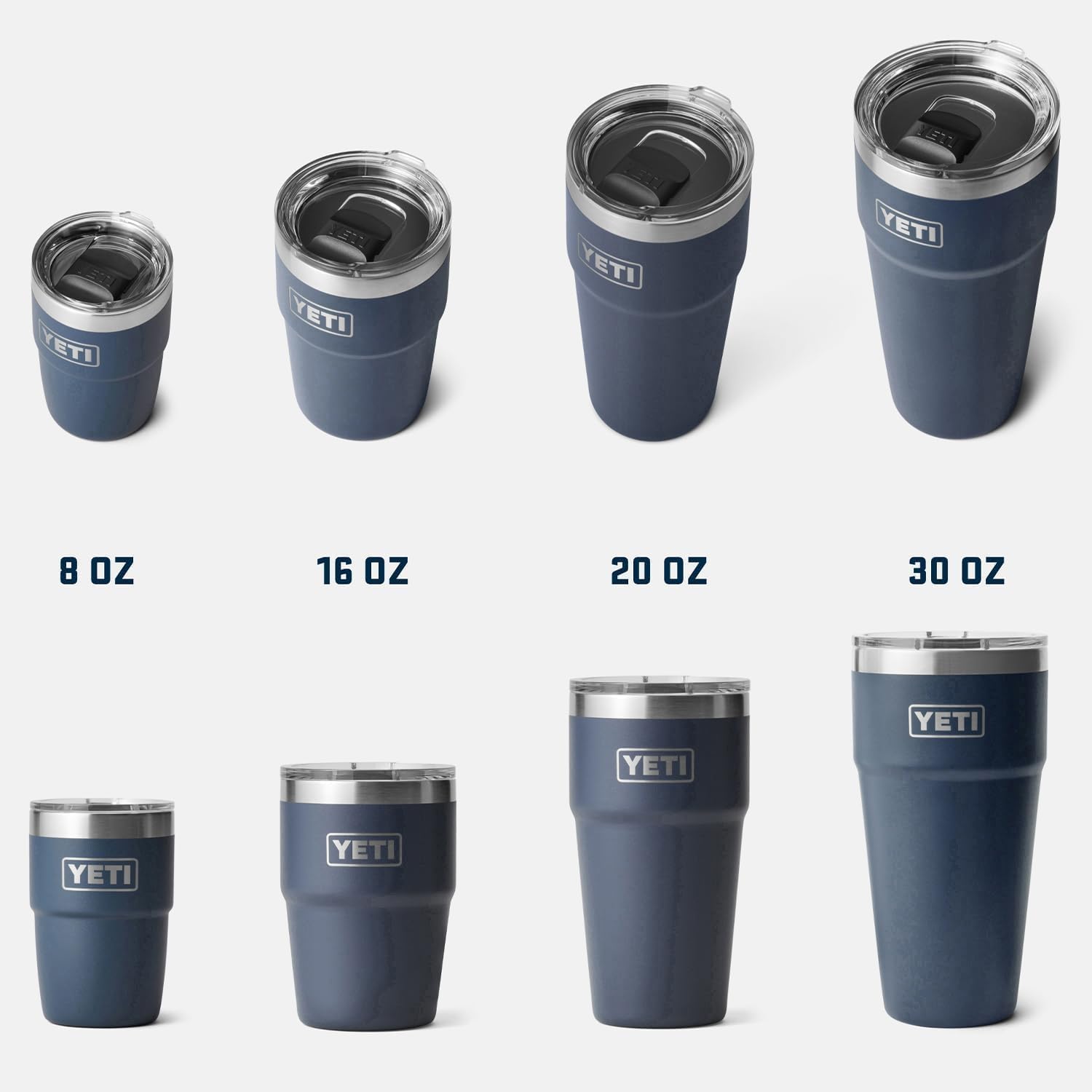YETI Rambler 16 oz Stackable Tumbler, Vacuum Insulated, Stainless Steel with MagSlider Lid | Stackable, Vacuum Insulated, MagSlider Lid, Stackable, Vacuum Insulated, MagSlider Lid