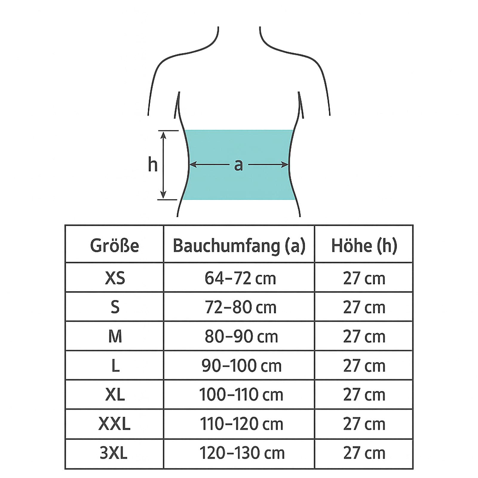 MEK 3002 Medizinische Bauchbandage mit Anti-Roll-System | Postoperativer Bauchgurt gegen Einrollen | 27 cm hoch, Atmungsaktiv, CE-Zertifiziert, **Beige (Hautfarben)** XL